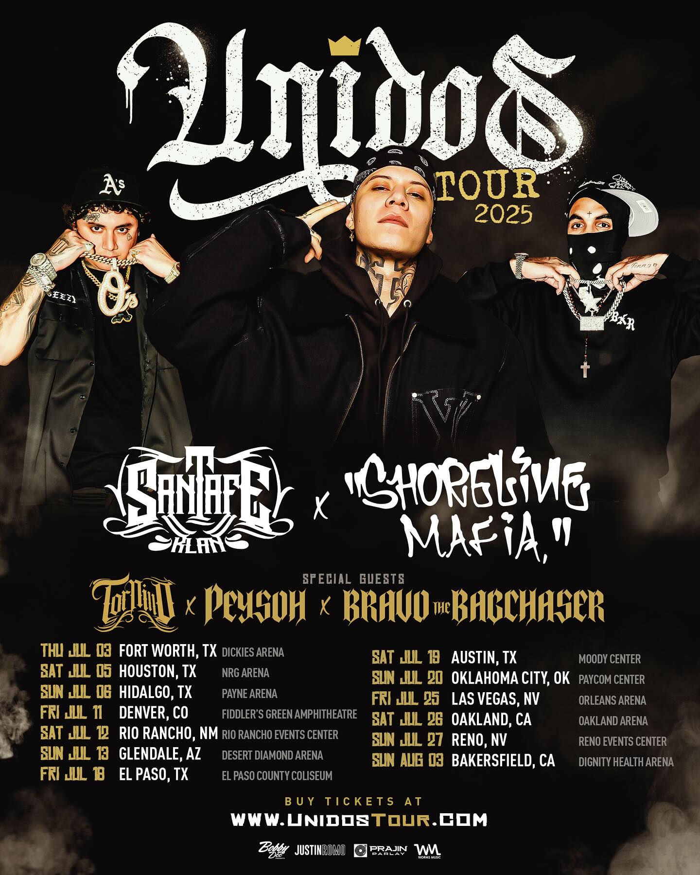 Bravo the Bagchaser Unidos Tour Poster 2026